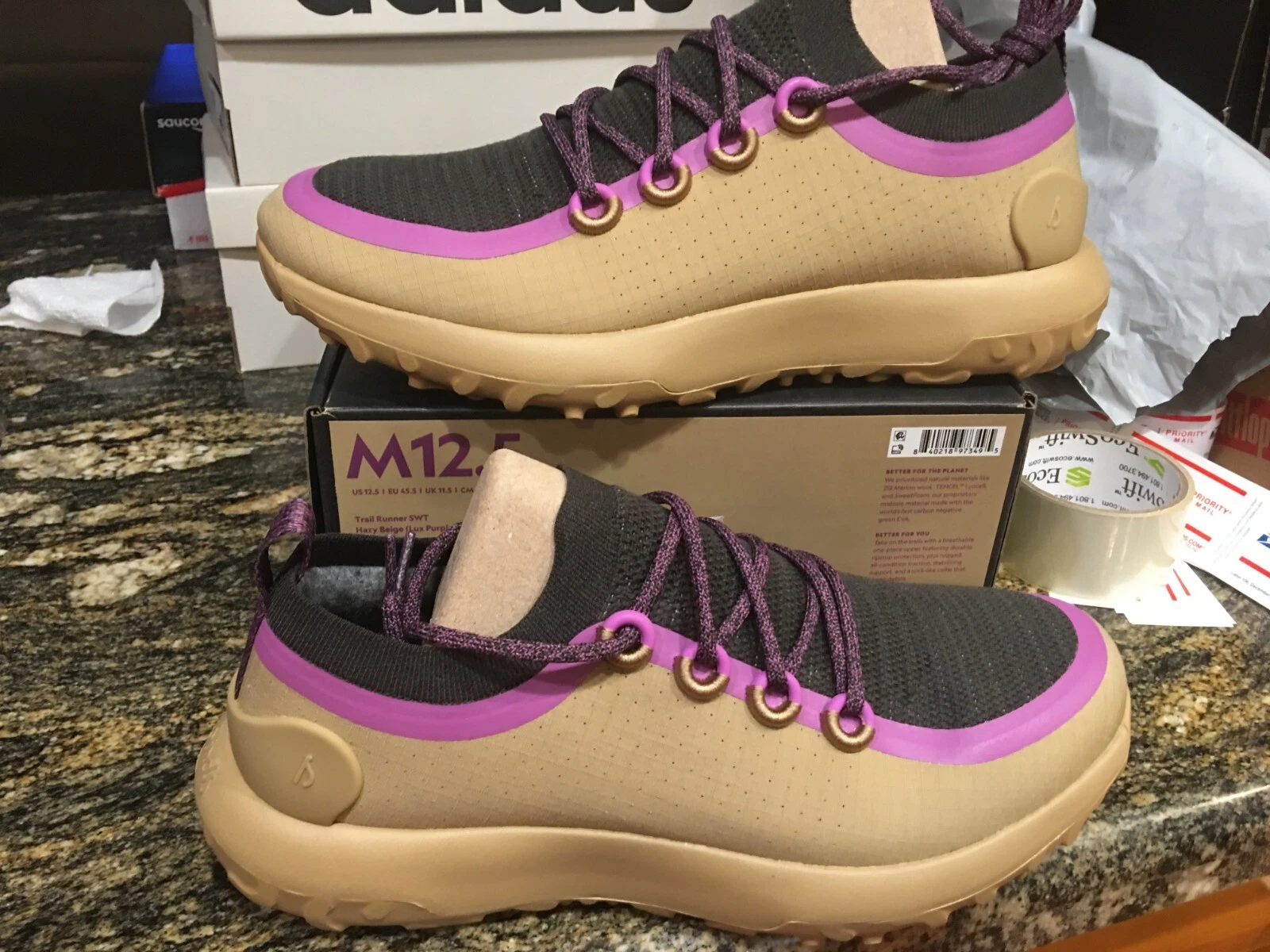 NEW Mens Allbirds Trail Runner SWT Running Shoes, size 12.5