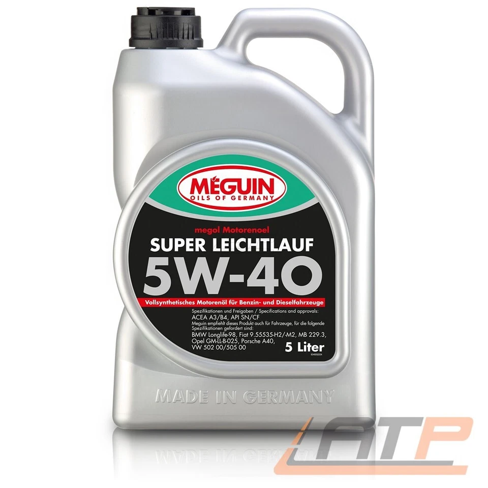 MEGUIN 2x 5 L LITER MEGOL MOTORENÖL SUPER LEICHTLAUF SAE 5W-40 VOLLSYNTHETISCH - Bild 2 von 2