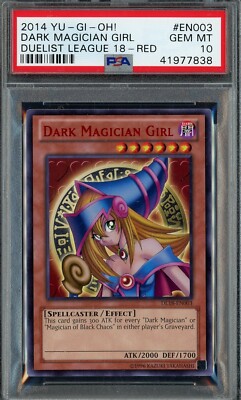 YuGiOh Dark Magician Girl DL18-EN003 *RED TEXT* PSA 10 GEM MINT