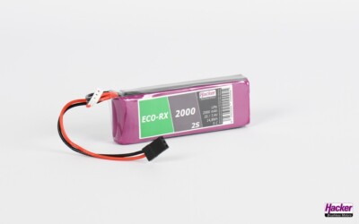 Top Fuel - ECO-RX 2000-2S Straight Hacker 7,4 V Empfängerakku