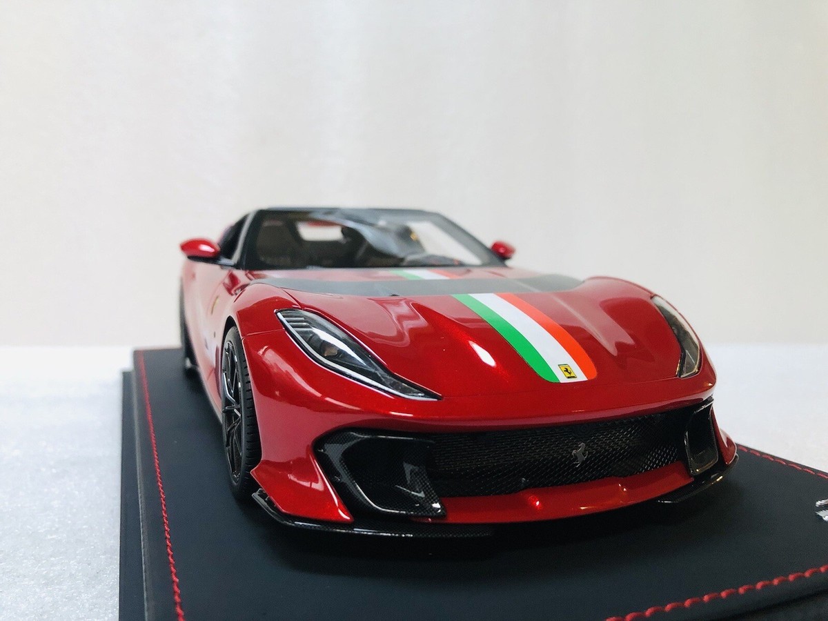1/18 BBR Ferrari 812 Competizione Aperta Rosso Magma/Stripe