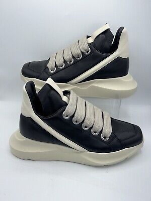 Rick Owens Geth Runner 'Black Milk' Men's Sneakers Size 42 Rick Owens Geth Runner 'Black Milk' Men's Sneakers Size 42