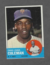 1963 Topps Baseball #27 Choo Choo Coleman EXMT 027DR11
