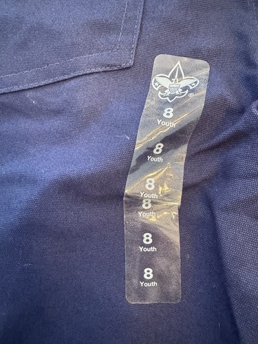 Boy Scouts America Switchback 2 Convertible Pants Youth Size 8 Blue Raw Hem NWT - Picture 8 of 15