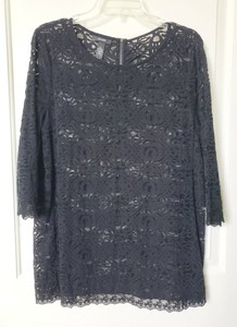 black lace tunic