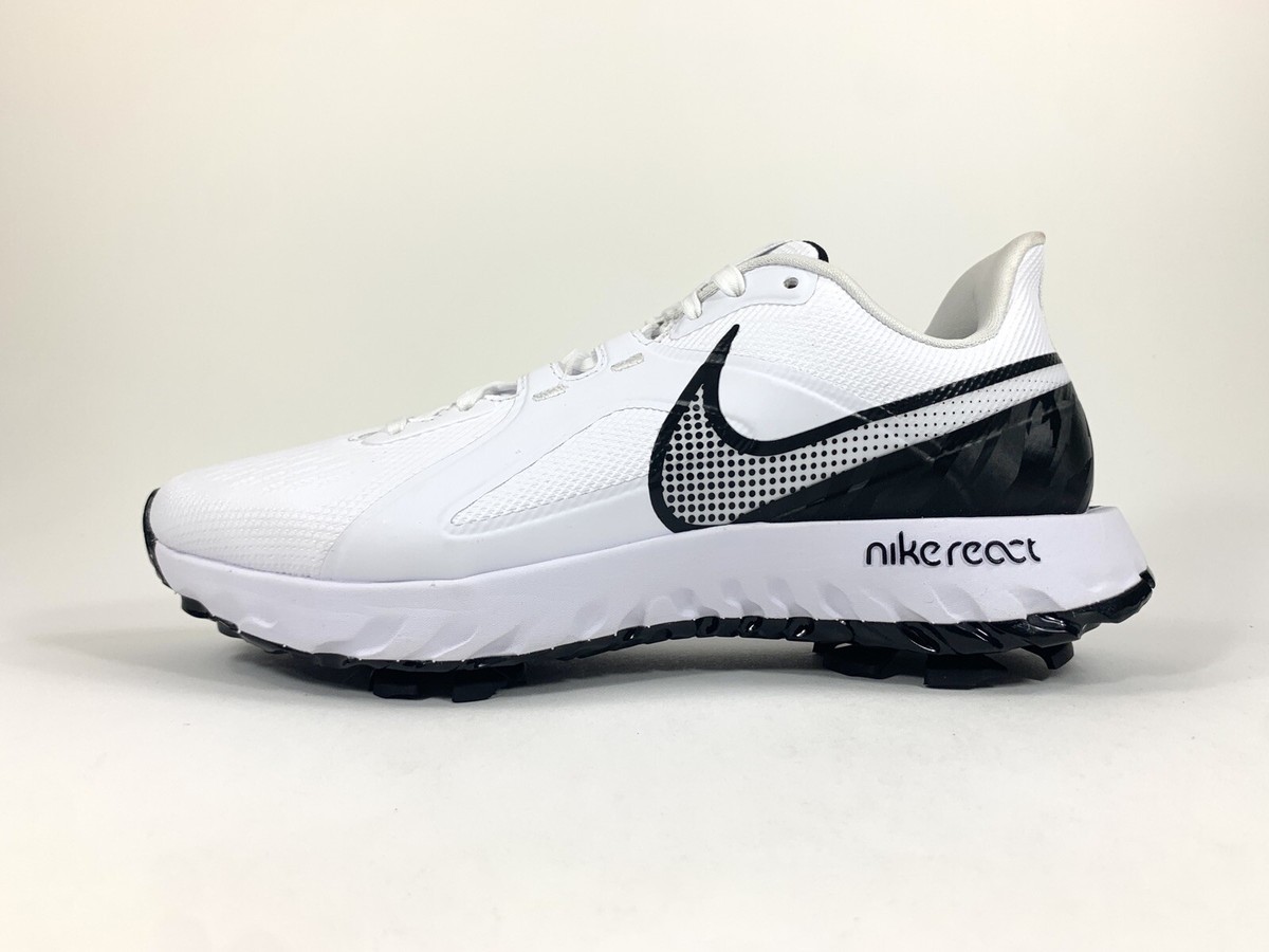 新品Nike REACT INFINITY PRO/CT6620001/24cm Nike React Infinity Pro Golf Shoes White Black CT6620-102 Men Size