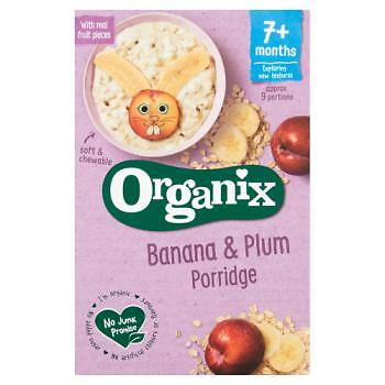 Organix Banana Plum Organic Baby Porridge 200g-4 Pack UK