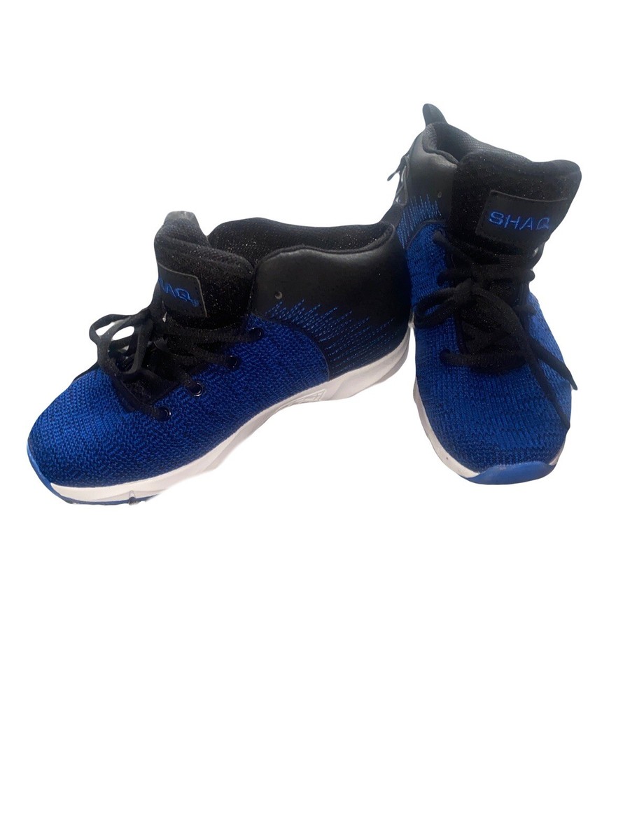 Shaq Basketball Shoes Boys Size 5 Black Blue High Top  display picture 2