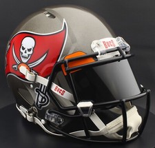 TAMPA BAY BUCCANEERS NFL Football Helmet with REVO BLACK Visor / Eye Shield