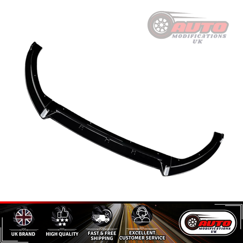 Ford Focus ST MK3.5 Front Splitter Spoiler Lip Body Kit Wing Gloss Black 15-18 - Picture 7 of 8
