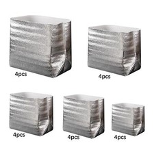 4 Pieces Foil Insulation Bags Package Liners for Mailing Frozen and Hot Food
