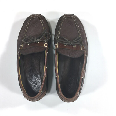 L.L. Bean Allagath Bison Leather Oxford Loafers Mens Size 8D  display picture 2