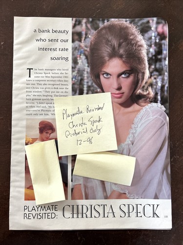 Playboy Pictorial Only, December 1996, Playmate Revisited: Christa
