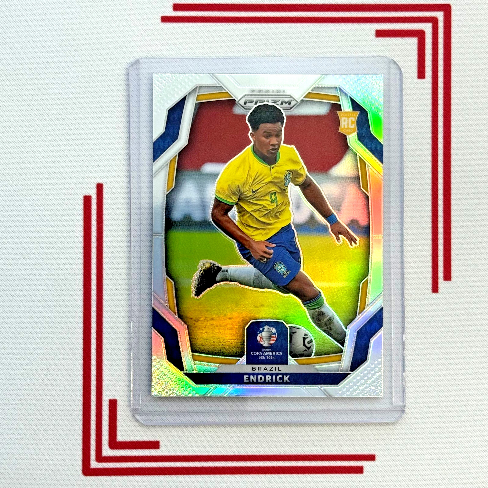 2024 Panini Prizm Copa America #24 ENDRICK Silver Prizm Rookie Rc Brazil