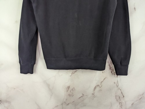 Roots Canada Sweatshirt Womens XS Gray Black Cotton Quarter Zip Embroidered - Picture 7 of 13