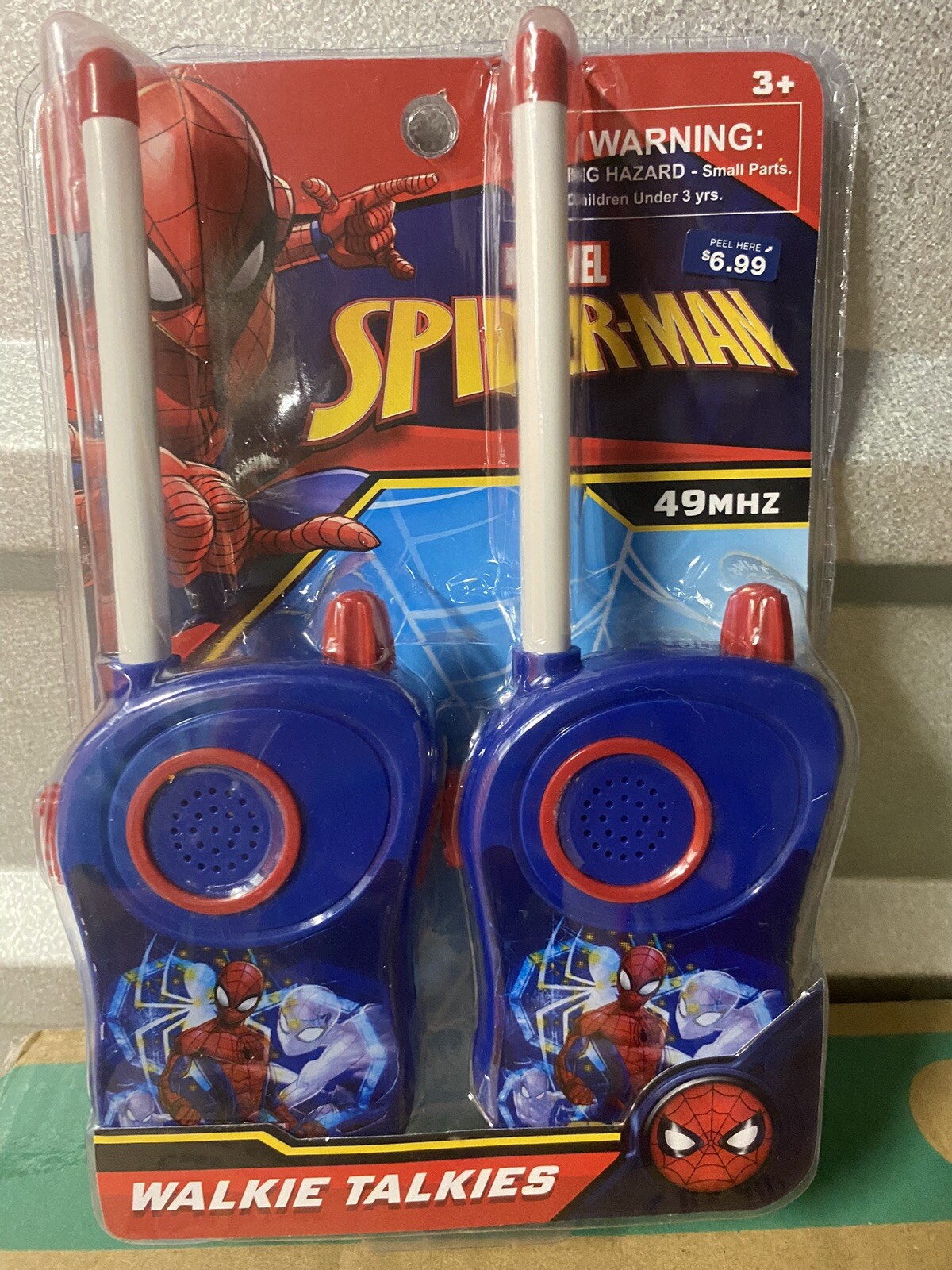 Disney Princess/Spider Man Walkie Talkies 2020 100 to 120 Ft. NEW (6PK CASE)