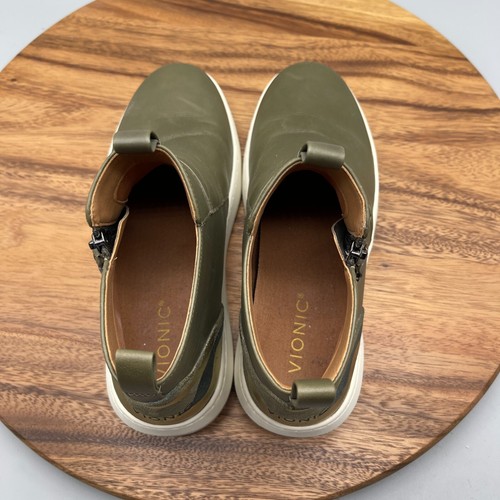 Vionic Brinkely Boots Womens 7.5 Olive Green Leather Camo Comfort Walking Shoes - Bild 5 von 8