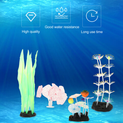 Glowing Sea Anemone Tank Gefälschte Terrarium Ornament Künstliche Aquatische - Bild 10 von 12