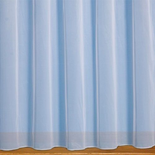 PLAIN WHITE WEIGHTED BOTTOM QUALITY NET CURTAIN DROP 30"-50" x WIDTH 1-10 METRES - Picture 1 of 1