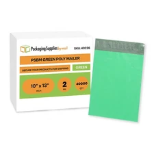 40000 10x13 Green Poly Mailers Shipping Bags Packaging Envelopes 2 Mil Polybag