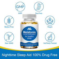 Qty 60 Natural Capsules 10mg For Better Sleep...
