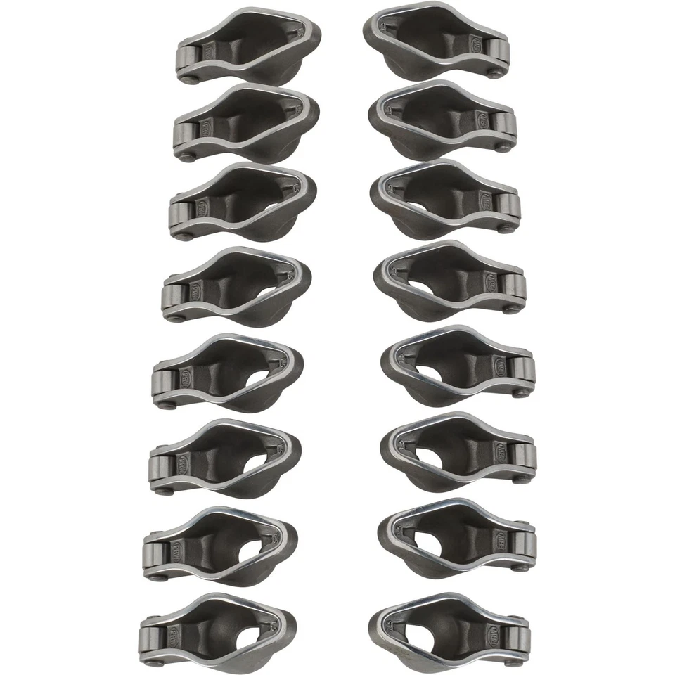 Brazos basculantes con punta de rodillo Sportsman, 1.5:1, perno 7/16, se adapta a Chevy de bloque pequeño Foto 3 de 4