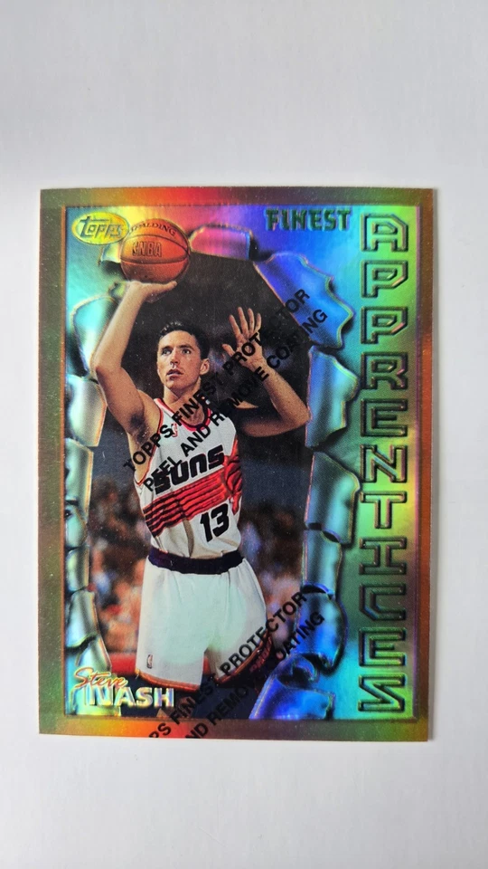 1996-97 Topps Steve Nash #75 REFRACTOR (RC) + Bonus 1997 Skybox Steve Nash - Image 2 of 4