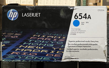 Original HP 654A LaserJet Cyan Toner Cartridge CF331A -Worn Box