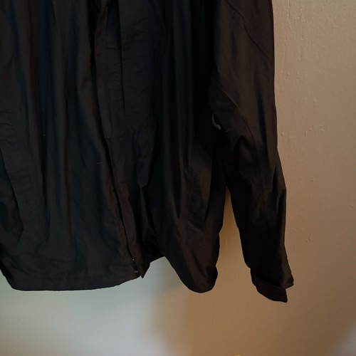 NORTH FACE Black Insulated Zip Up Shell Jacket MISSING HOOD Size Large - Picture 7 of 8