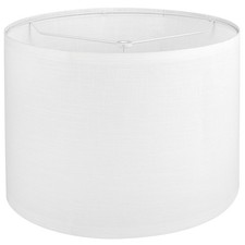 White Lamp shade, Drum Lamp Shade for Table Lamps Floor Lamp, 13" Top X 13" Bott