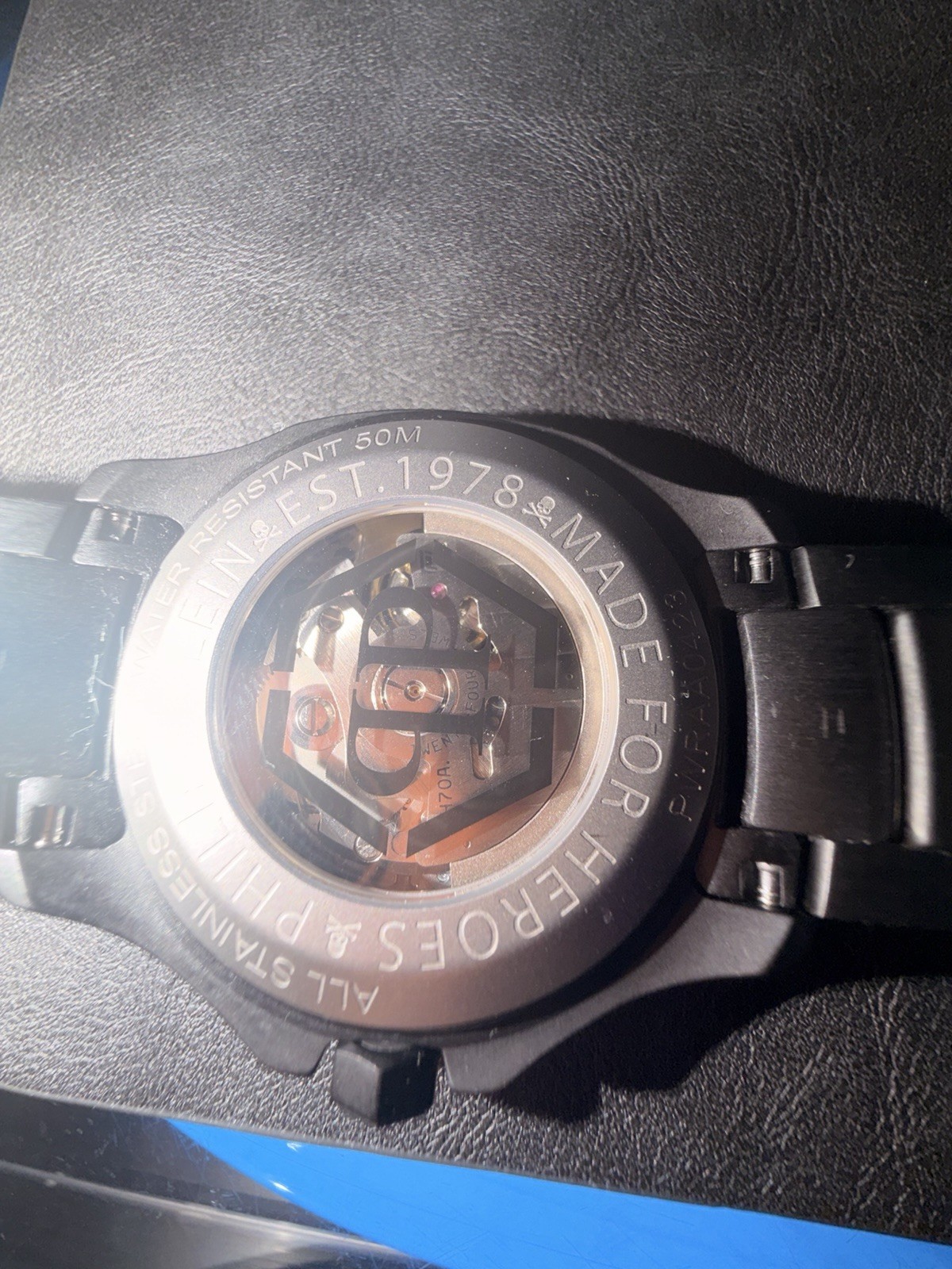 Philipp Plein Skeleton Automatic Black Stainless … - image 4