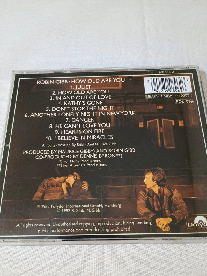 Robin Gibbs How Old Are You CD Classic Rock Album Good Used Condition - Image 2 of 4