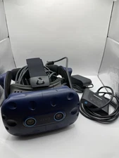 HTC Vive Pro Eye With Link Box And Cords Eye Tracking Headset - Tested Working