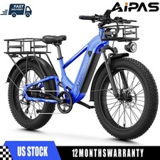 Aipas 1800W 26" Fat Tire Electric Bike 48V 17.5Ah Mountain ebike ebike adult