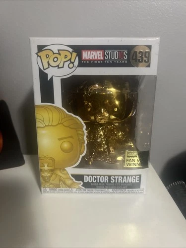 Funko Pop Marvel Studios The First Ten Years #439 Doctor Strange Gold Chrome