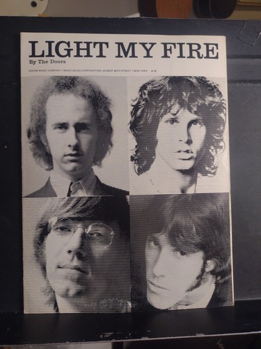 The Doors Noten Light My Fire Klavier Gitarre Text 1970 sehr guter Zustand