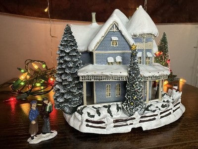 Vtg Thomas Kinkades  Holiday Bed & Breakfast  Hawthorne Village Sculpture -WORKS