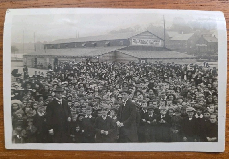 Rare RPPC - Evangelical Revival Meeting - American Evangelists Stephens & Storrs