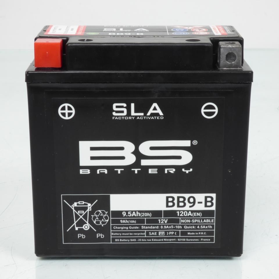 Batterie Piaggio Fly 100 Solution Panne Démarrage BS Battery YB9-B 12V - 2