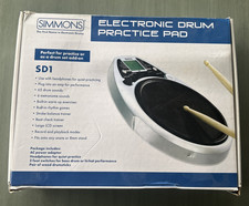Simmons SD1 Electronic Drum Practice Pad   Original box w/ Ludwig drum sticks