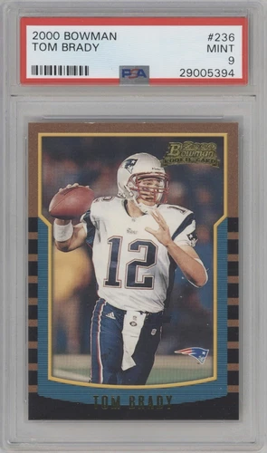 2000 Bowman Tom Brady #236 PSA 9 Rookie RC MINT Patriots