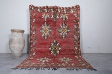 Vintage Moroccan Rug - 5.9 x 9.3 ft | Handwoven Artisan Charm