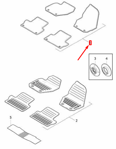 VOLVO S80 MK2 Textile Floor Mocca Brown Mats Set RHD 39801583 NEW GENUINE