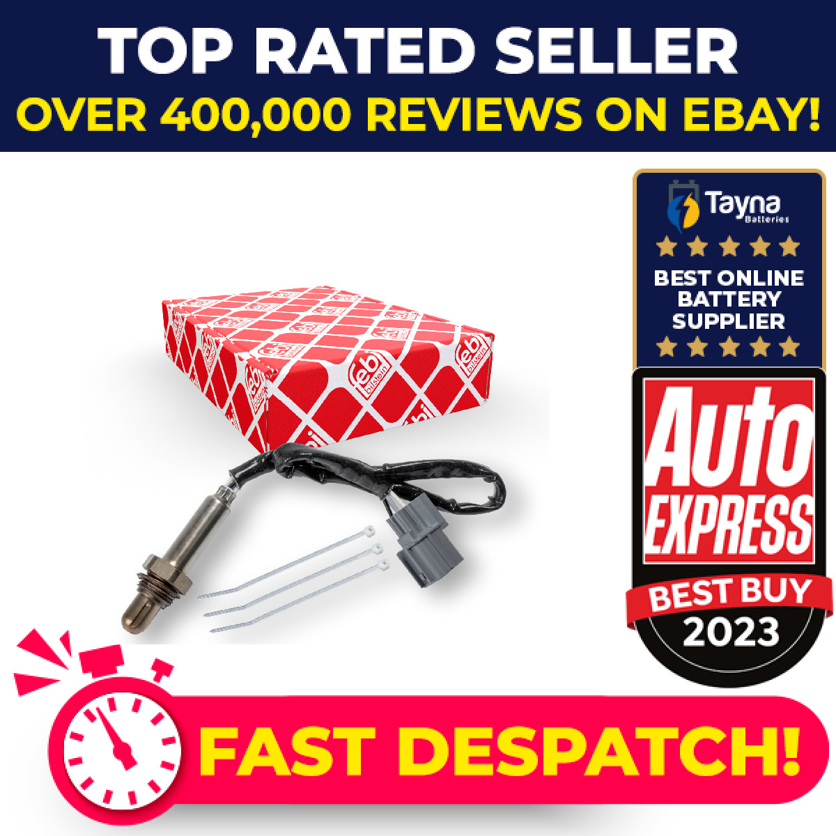 Lambda Sensor fits HONDA ACCORD CG7 1.6 98 to 02 D16B6 Oxygen 36531PDEE01 Febi