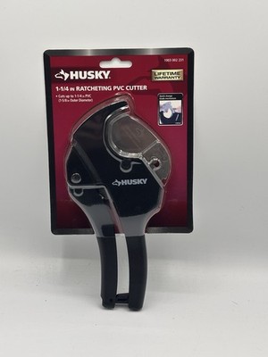 Husky 1-1/4 in Ratcheting PVC Cutter Ratchet Pipe Cutter New