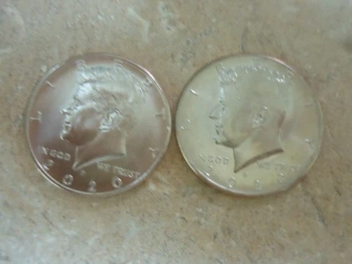 2020 P D - KENNEDY - 50C coins - 2 Uncirculated from rolls. FREE SHIPPING