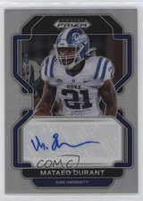 2023 Panini Prizm Draft Picks 2022 Update Silver Mataeo Durant #RA-MDU Auto u0q