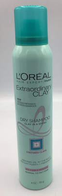 L'Oreal Extraordinary Clay Dry Shampoo - Clay in a Spray - 4 oz.