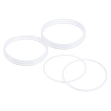 8Pcs Dream Catcher Rings, 7.3" Plastic Macrame Wreath Floral Round Hoop, White