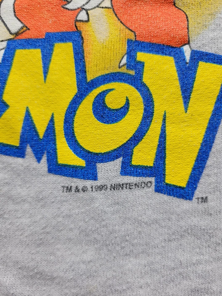 Sudadera De Colección Pokemon Charmander Charmeleon Charzard 1999 Nintendo Talla M Foto 3 de 4